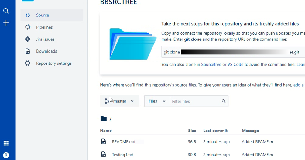 using sourcetree and bitbucket to create repositories